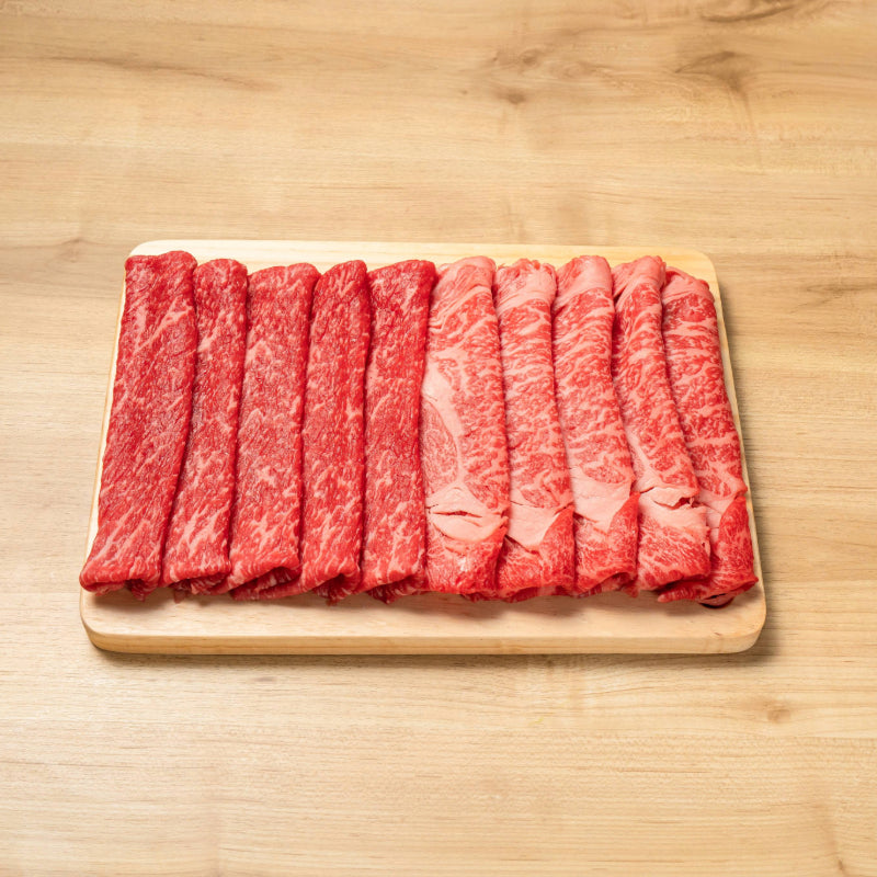 【あか牛(熊本和牛)】しゃぶしゃぶ紅白食べ比べセット 上ロース・モモ 600g/1200g/1800g